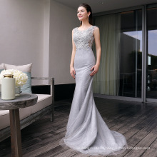 2019 Hot sale elegant slim body lace mermaid women evening dress factory supply luxury gown dress